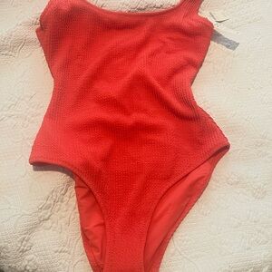 aerie Red One-Piece Swimsuit